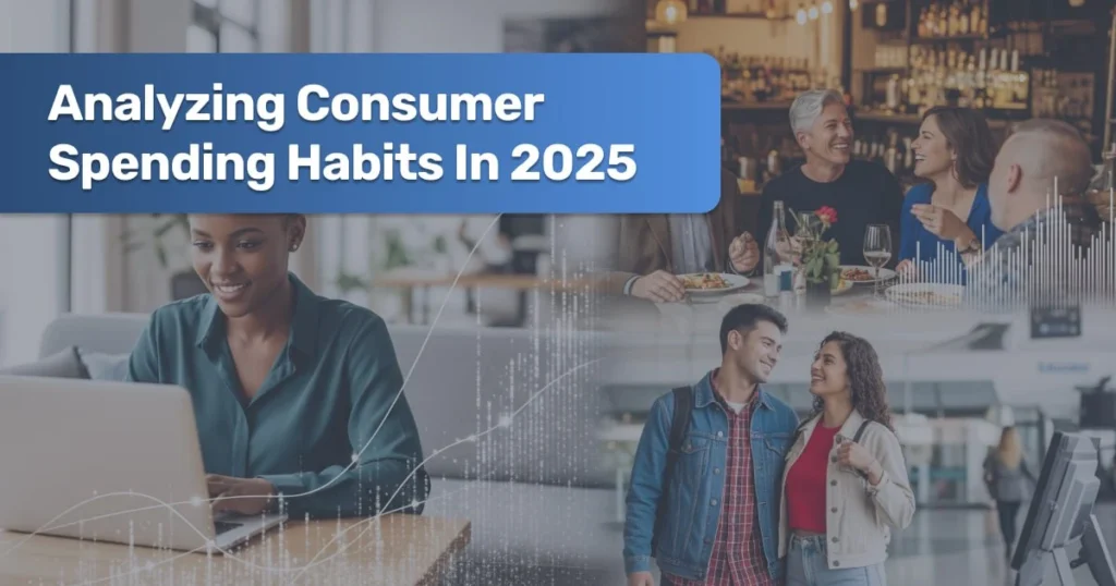 Graph showing trends in European consumer spending habits in 2025