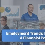 Graph showing employment trends in Europe by sector in 2025