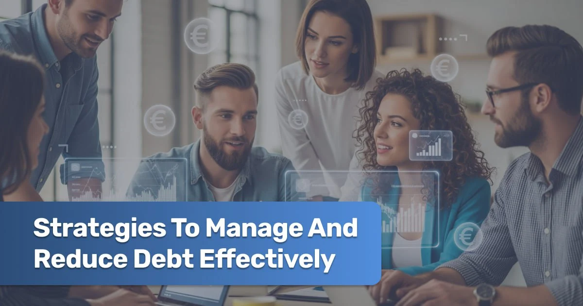 Financial planning chart showing strategies to reduce and manage personal debt