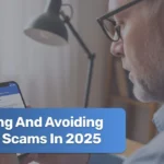 Person shielding credit card from phishing attempts, symbolizing protection against financial scams