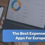 User reviewing personal finances on a smartphone using an expense tracking app