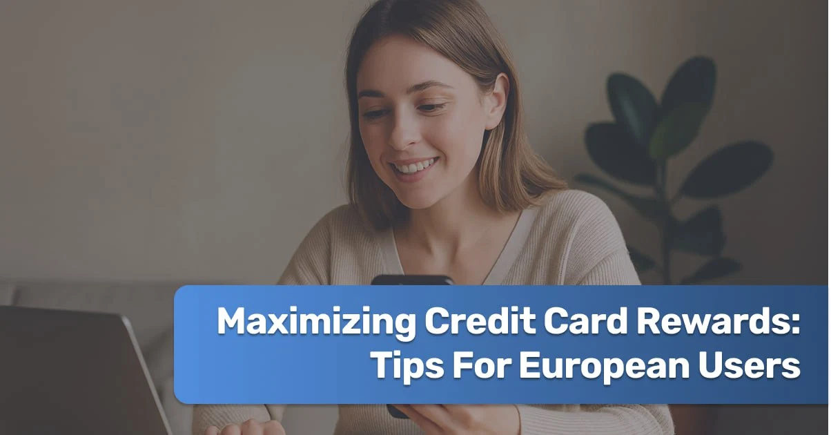 Person using a credit card while reviewing rewards and cashback benefits on a smartphone